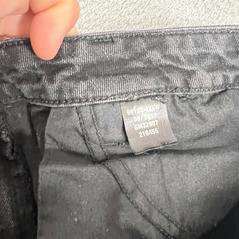 Y2K Harley Davidson Jeans Womens 31"x30 Black Bootcut Stretch Crystal Script - Picture 8 of 12